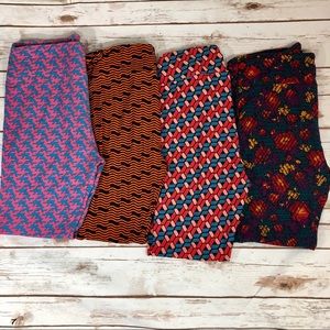 LulaRoe TC Leggings Lot of 4